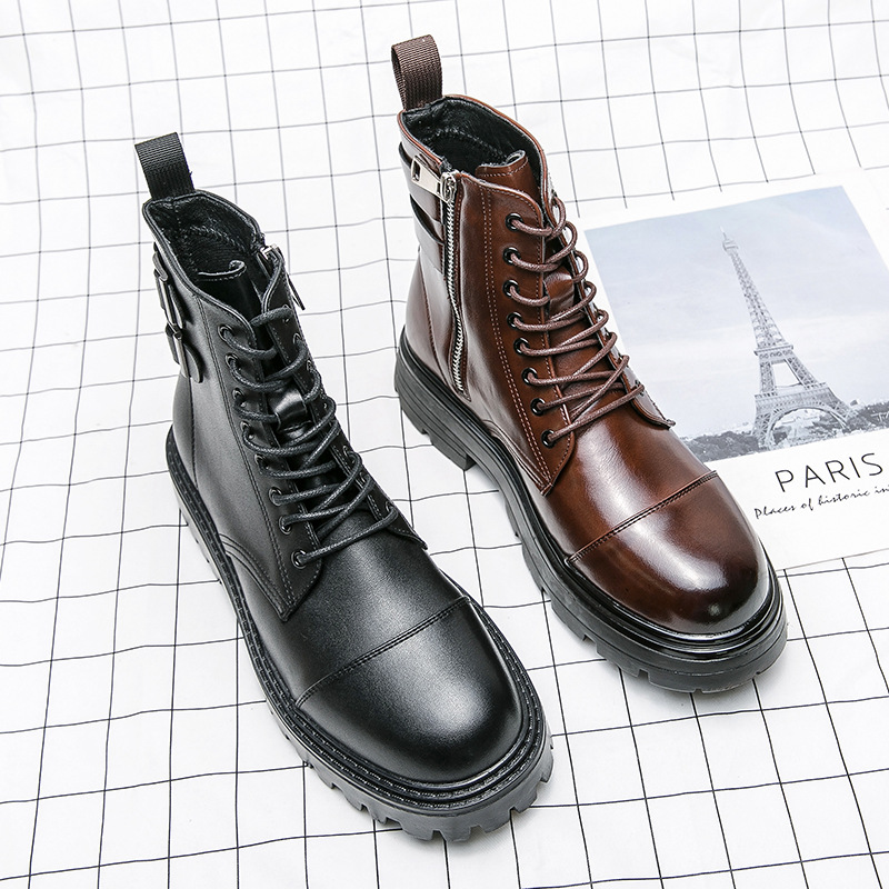 Men's Boots High Quality Paten - đánh giá và giá Street Fashion Men 2025