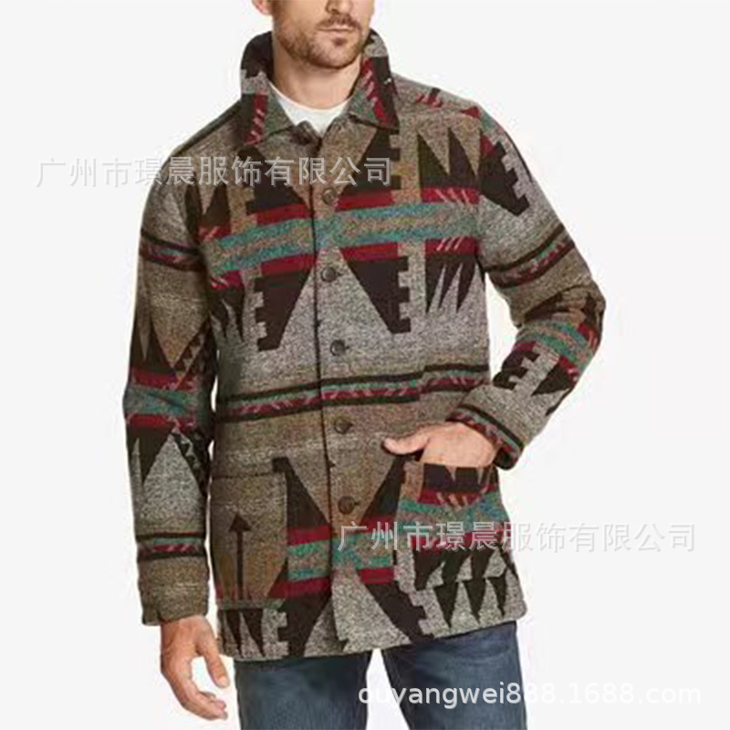 Casual Pocket Printed Long-sle - đánh giá và giá Street Fashion Men 2025